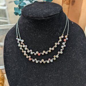 Stamped Lia Sophia Freshwater Pearl Necklace